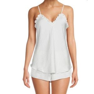 NWT Floria Nikrooz Miraj 2 Piece Silky Pajama Set Ivory